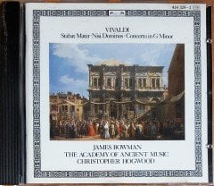 VIVALDI: STABAT MATTER, NISI DOMINUS, CONCERTO IN G MINOR / JAMES BOWMAN, THE ACADEMY OF ANCIENT MUSIC, CHRISTOPHER HOGWOOD (1976) 1985 DECCA / L'OISEAU-LYRE CD 2.EL