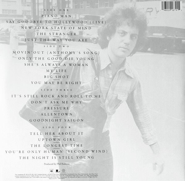 BILLY JOEL - GREATEST HITS VOLUME I & VOLUME II (1985) - 2xLP 2025 EDITION SIFIR PLAK