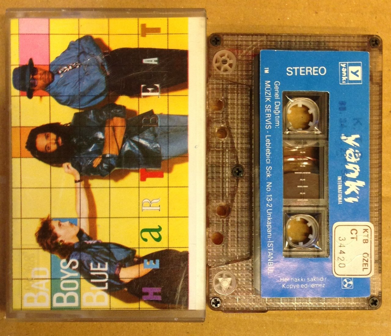 BAD BOYS BLUE - HEARTBEAT CASSETTE MADE IN TURKEY ''USED''