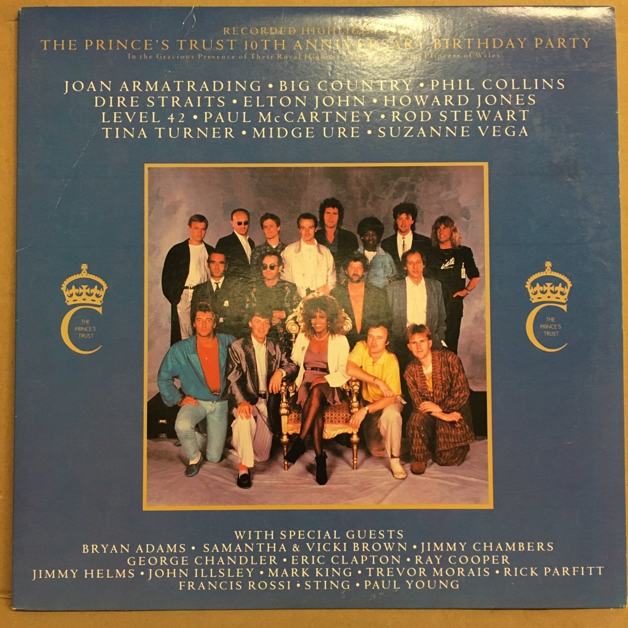 PRINCE'S TRUST 10TH ANNIVERSARY BIRTHDAY PARTY DIRE STRAITS PHIL COLLINS TINA TURNER.. (1987) 2.EL PLAK
