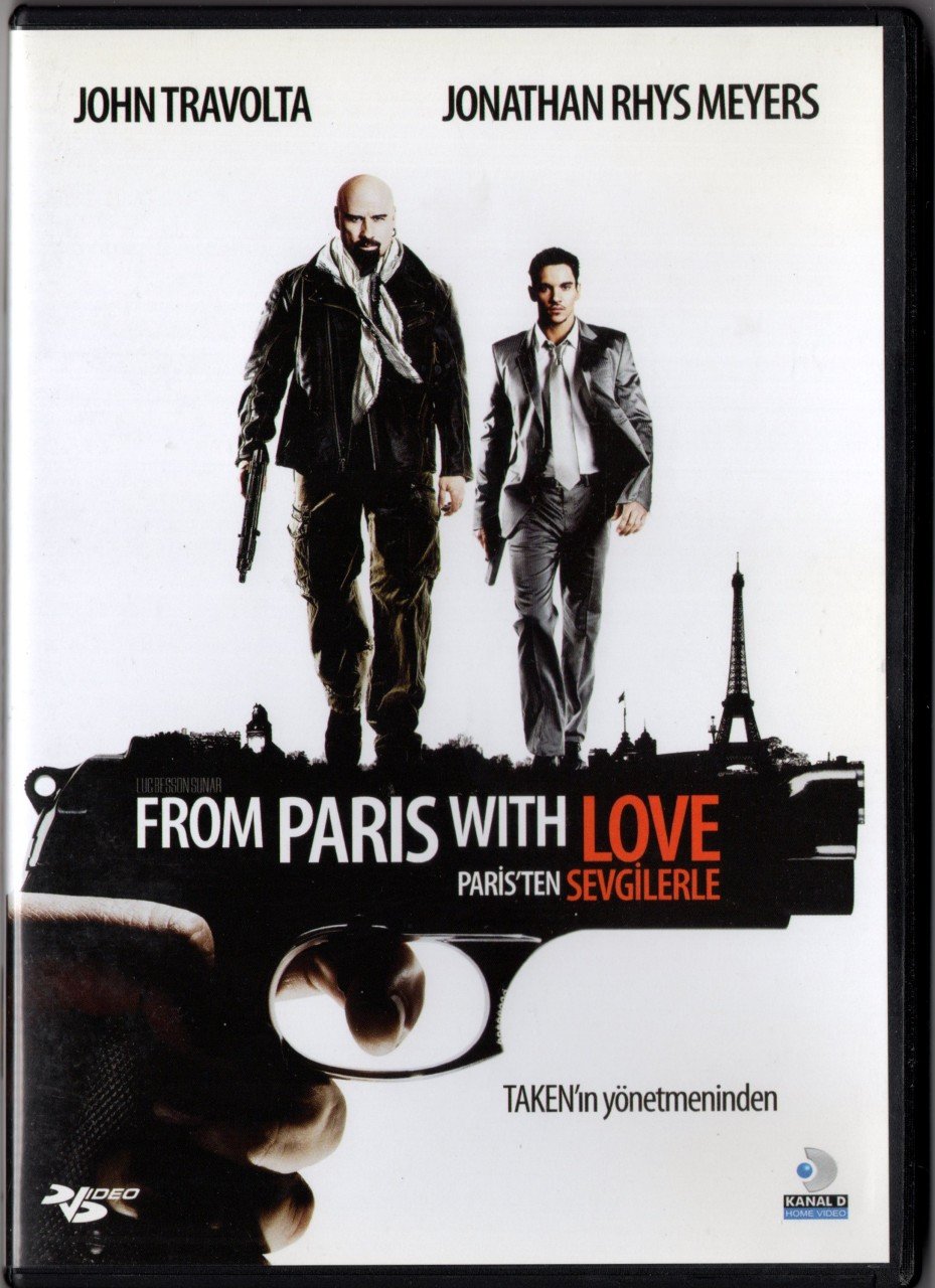 FROM PARIS WITH LOVE - PARİS'TEN SEVGİLERLE - JOHN TRAVOLTA - DVD 2.EL