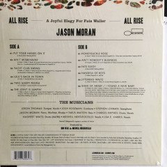 JASON MORAN - ALL RISE / A Joyful Elegy For Fats Waller (2014) - LP SIFIR PLAK