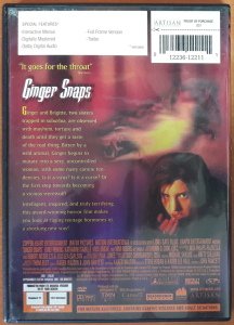 GINGER SNAPS - EMILY PERKINS - DVD 2.EL 1. BÖLGE TR ALTYAZI YOKTUR