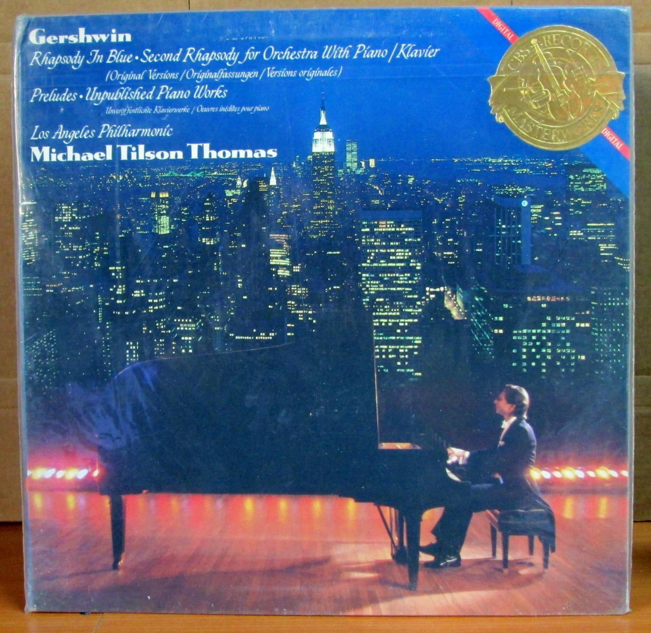 GERSHWIN RHAPSODY IN BLUE - M. T. THOMAS LP 2.EL