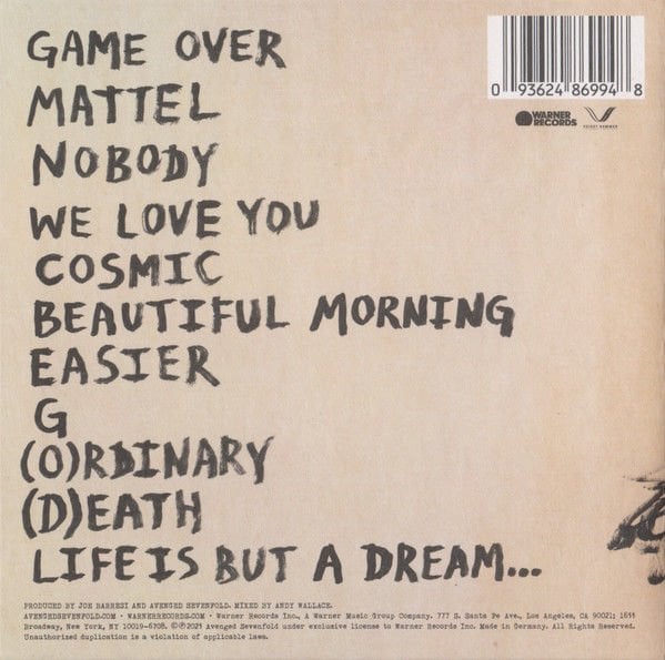 AVENGED SEVENFOLD – LIFE IS BUT A DREAM... (2023) - CD DIGISLEEVE AMBALAJINDA SIFIR