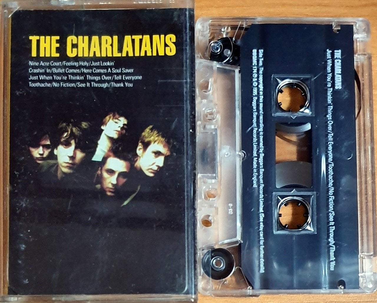THE CHARLATANS - THE CHARLATANS (1995) KASET MADE IN UK / BEGGARS BANQUET 2.EL