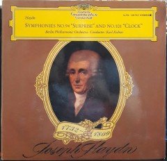 HAYDN: SYMPHONIES NO.94 & 101, BERLINER PHILHARMONIKER, KARL RICHTER - PLAK 2.EL