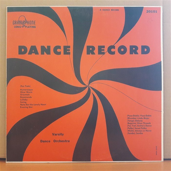 DANCE RECORD - VARSITY DANCE ORCHESTRA (1954) - LP 2.EL PLAK