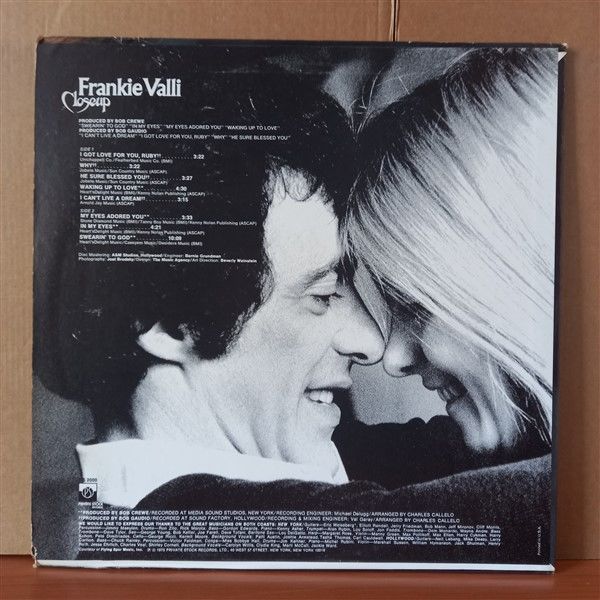 FRANKIE VALLI – CLOSEUP (1975) - LP 2.EL PLAK