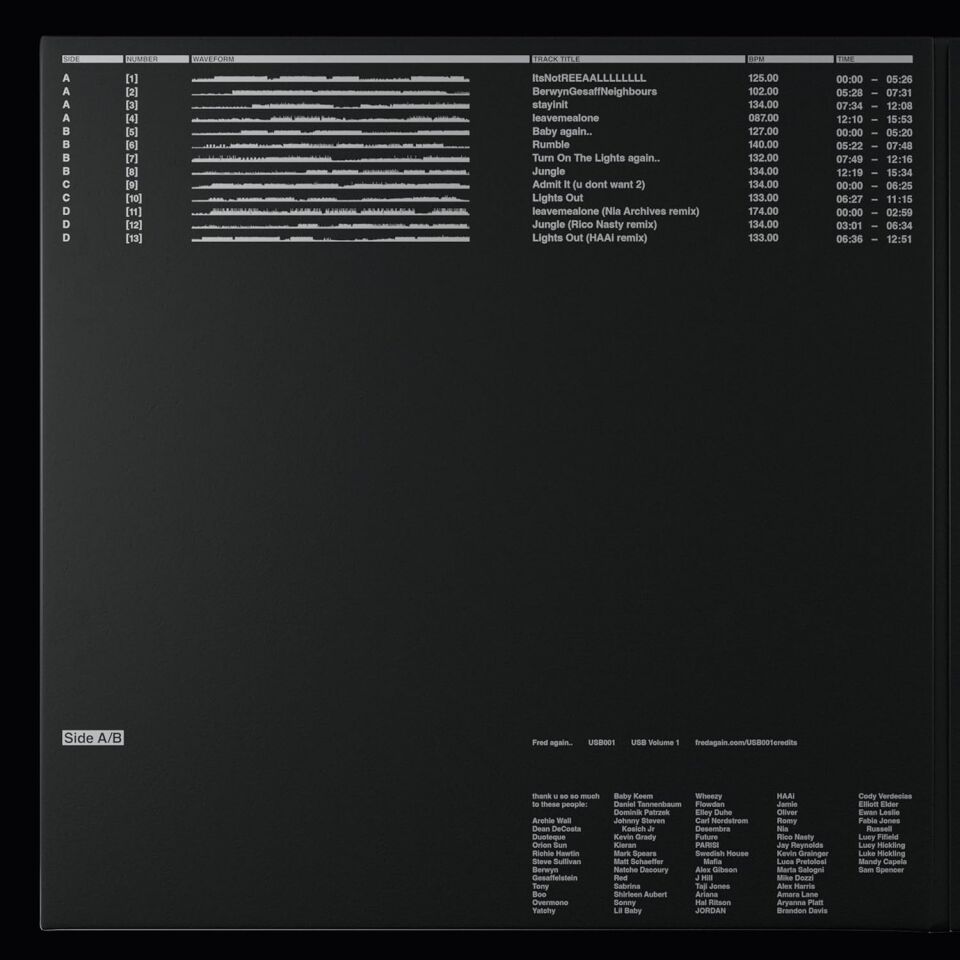 FRED AGAIN - USB001 (2024) - 2xLP SIFIR PLAK