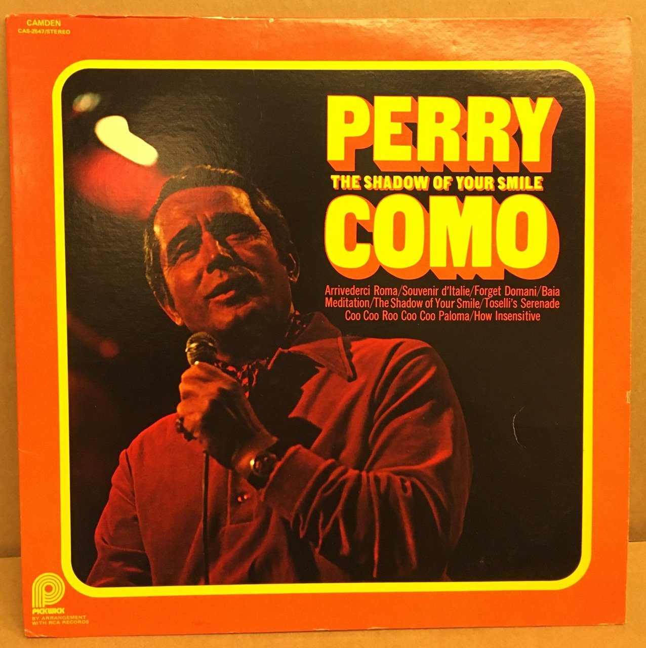 PERRY COMO - THE SHADOW OF YOUR SMILE 2.EL PLAK