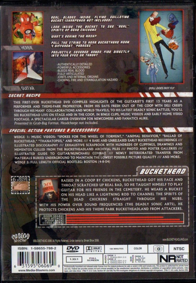 BUCKETHEAD – SECRET RECIPE (2006) - 2xDVD 2.EL