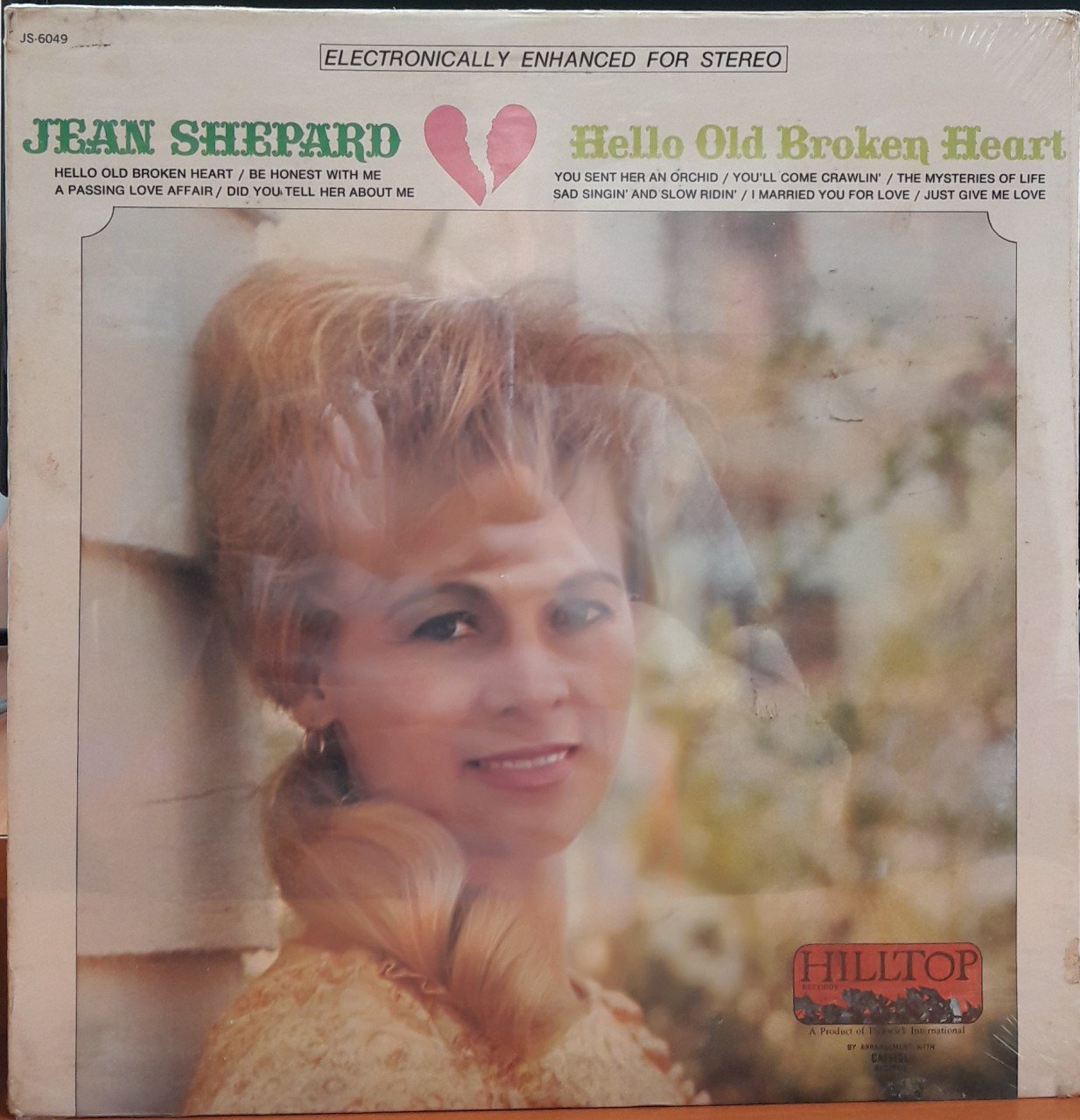 JEAN SHEPARD - HELLO OLD BROKEN HEART (1967) - DÖNEM BASKISI SIFIR PLAK