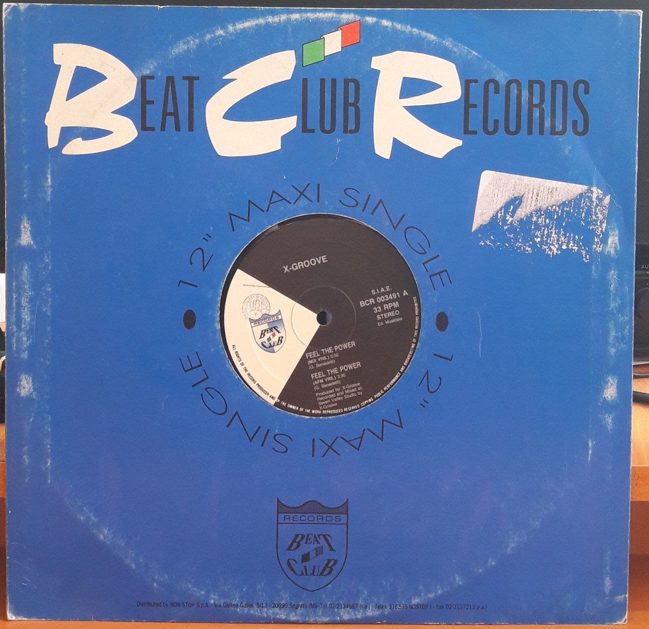 X-GROOVE - FEEL THE POWER - 12'' MAXI SINGLE PLAK 2.EL