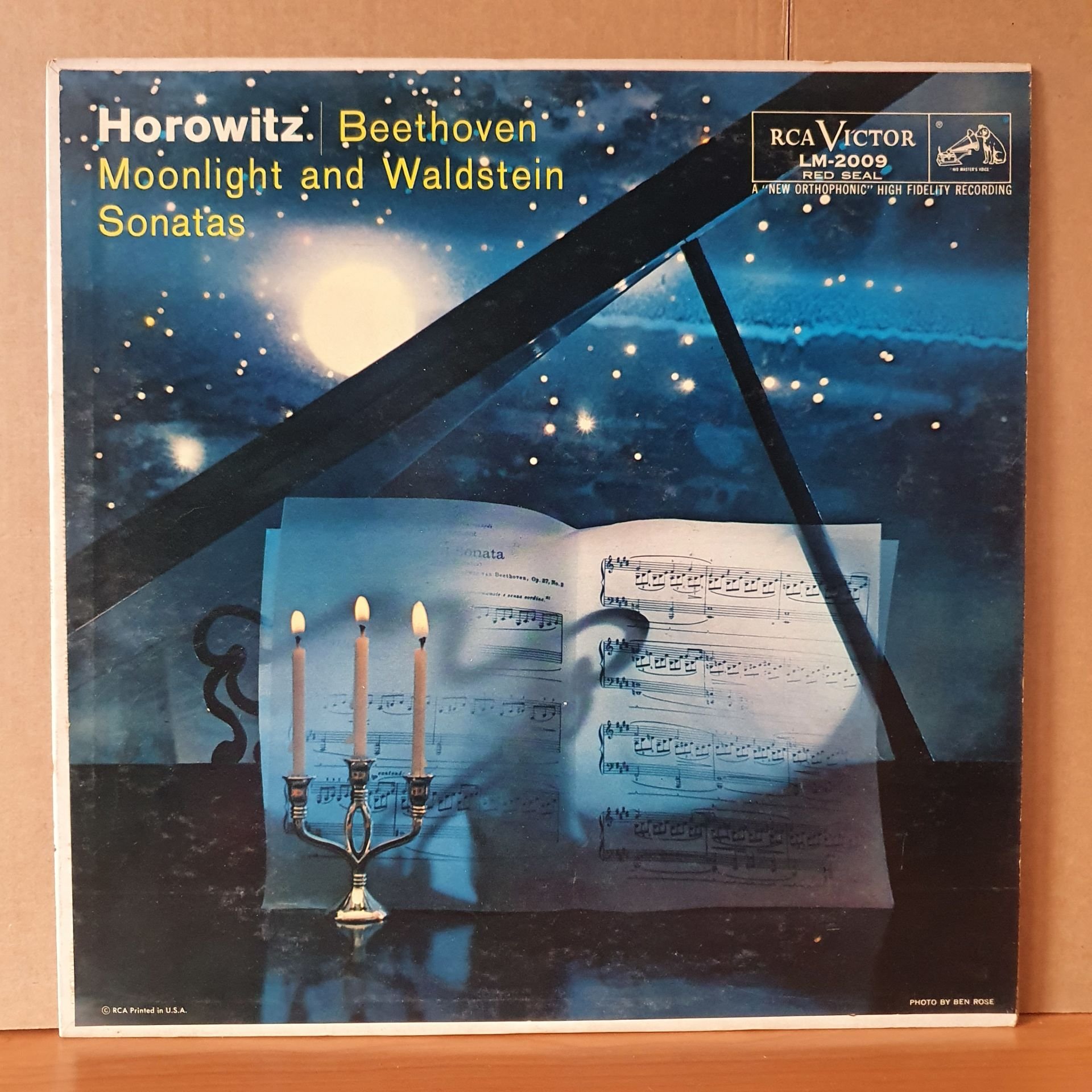 HOROWITZ / BEETHOVEN: MOONLIGHT AND WALDSTEIN SONATAS (1958) - LP 2.EL PLAK