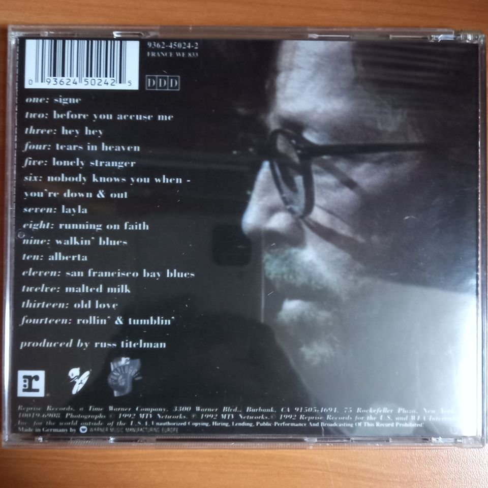 ERIC CLAPTON – UNPLUGGED (1992) - CD 2.EL