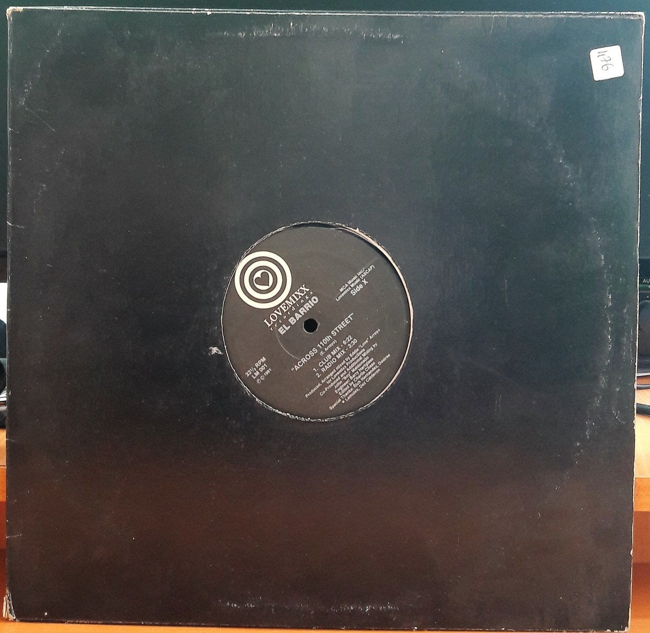 EL BARRIO - ACROSS 110th STREET (1991) - 12'' MAXI SINGLE PLAK 2.EL