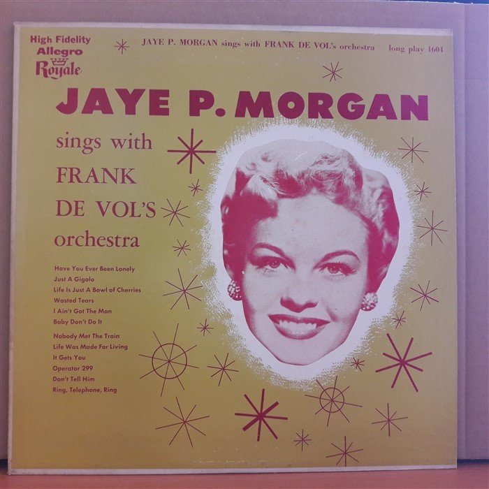 JAYE P. MORGAN - SINGS WITH FRANK DE VOL'S ORCHESTRA (1952) - LP 2.EL PLAK