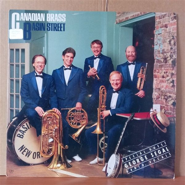 CANADIAN BRASS WITH GEORGE SEGAL – BASIN STREET (1987) - LP 2.EL PLAK