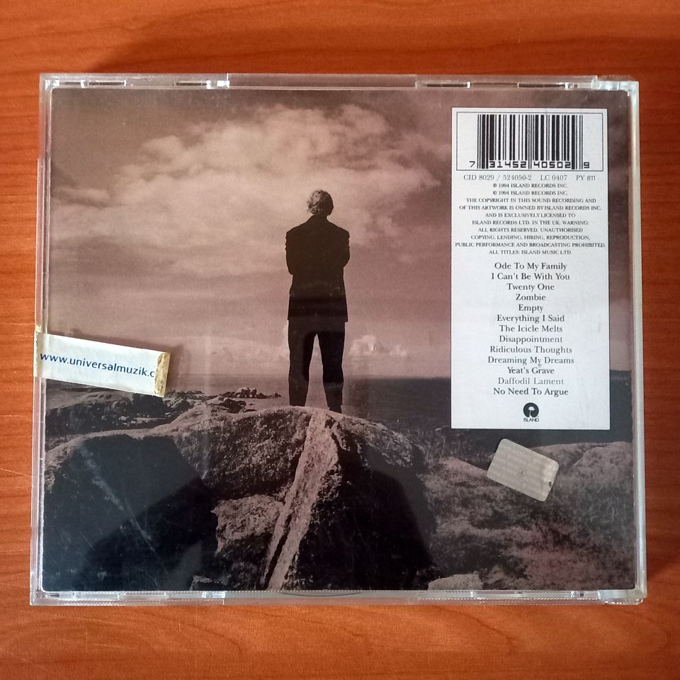 THE CRANBERRIES – NO NEED TO ARGUE (1994) - CD 2.EL