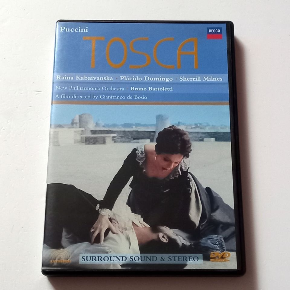 GIACOMO PUCCINI - TOSCA - RAINA KABAIVANSKA, PLACIDO DOMINGO - NEW PHILARMONIA ORCHESTRA, KOND.: BRUNO BARTOLETTI - DVD 2.EL