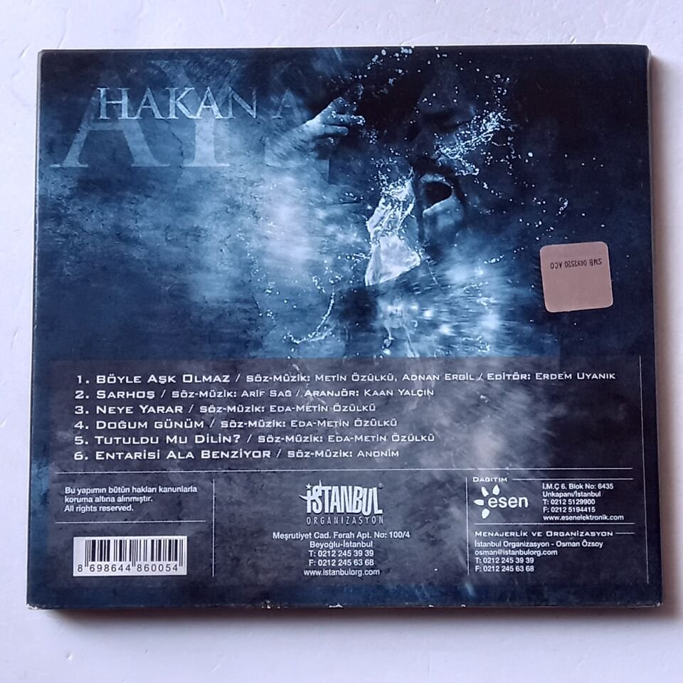 HAKAN AYSEV – BÖYLE AŞK OLMAZ (2006) - CD DIGIPAK 2.EL