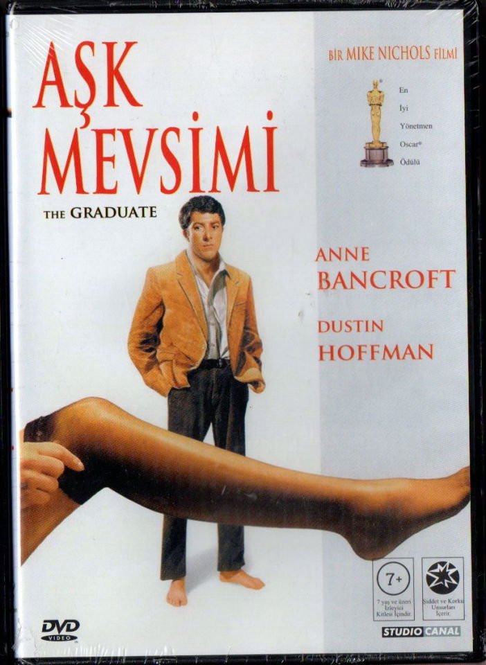 AŞK MEVSİMİ - THE GRADUATE - DUSTIN HOFFMAN - ANNE BANCROFT - MIKE NICHOLS - DVD AMBALAJINDA SIFIR