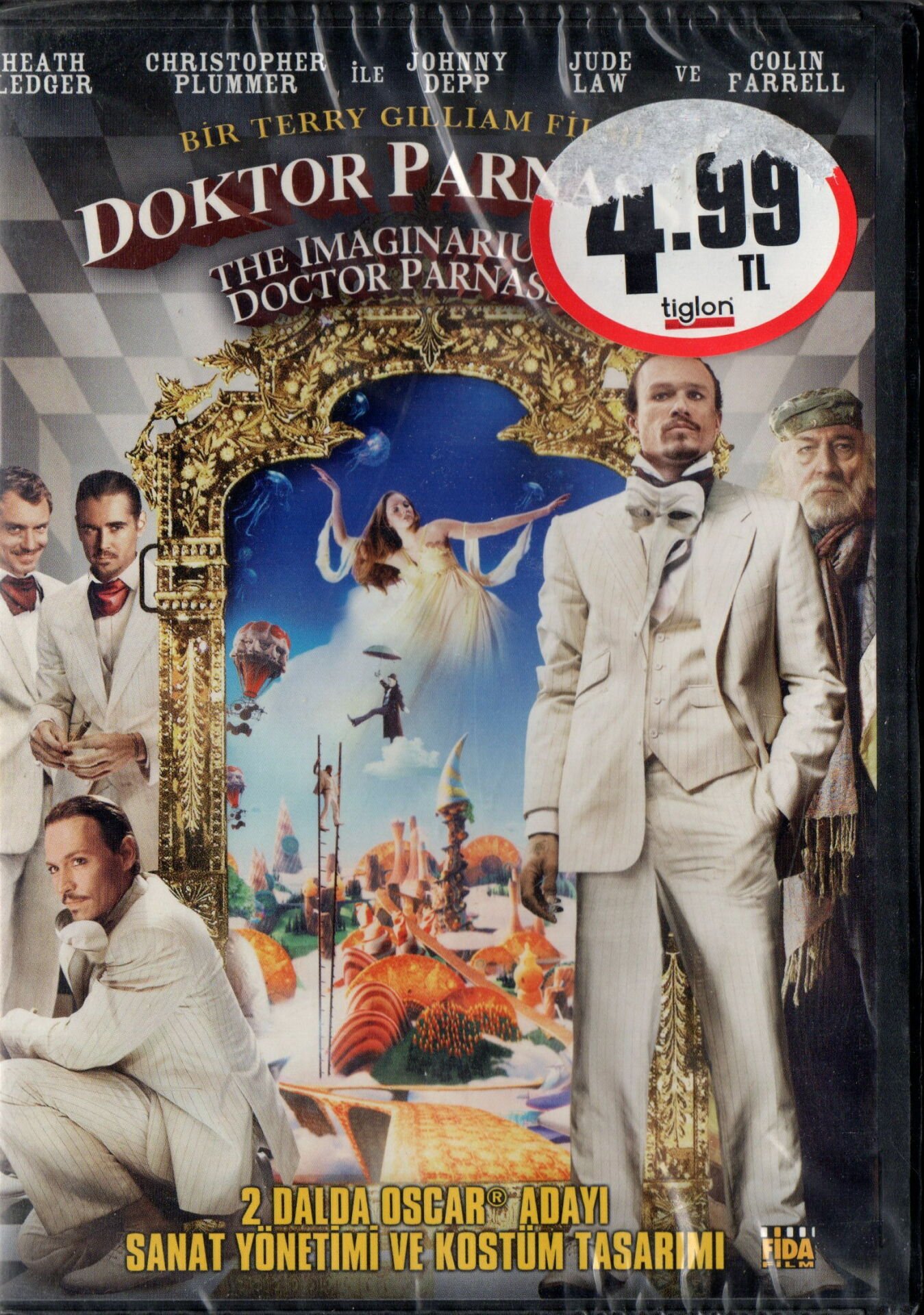 DOKTOR PARNASSUS - THE IMAGINARIUM OF DOCTOR PARNASSUS - HEATH LEDGER - JOHNNY DEPP - JUDE LAW - COLIN FARRELL - TERRY GILLIAM - DVD AMBALAJINDA SIFIR