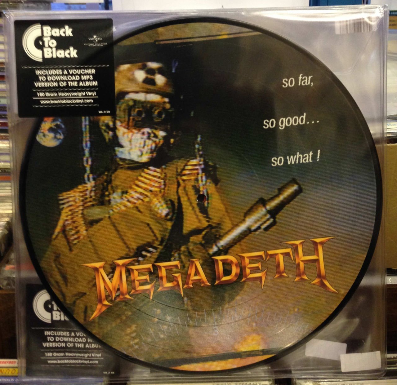 MEGADETH - SO FAR SO GOOD...SO WHAT PICTURE LP 180GR 2014 EDITION *SIFIR*