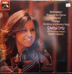 RACHMANINOV: RHAPSODY ON A THEME OF PAGANINI, CRISTINA ORTIZ, KAZUHIRO KOIZUMI (1976) - PLAK 2.EL