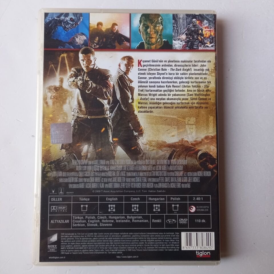 TERMİNATÖR KURTULUŞ - TERMINATOR SALVATION - CHRISTIAN BALE - SAM WORTHINGTON - DVD 2.EL