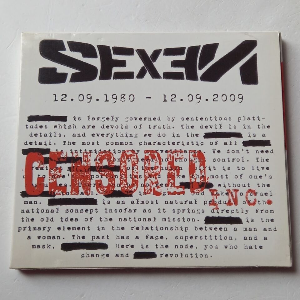 SEXEN – CENSORED INC (2009) - CD DIGIPAK 2.EL