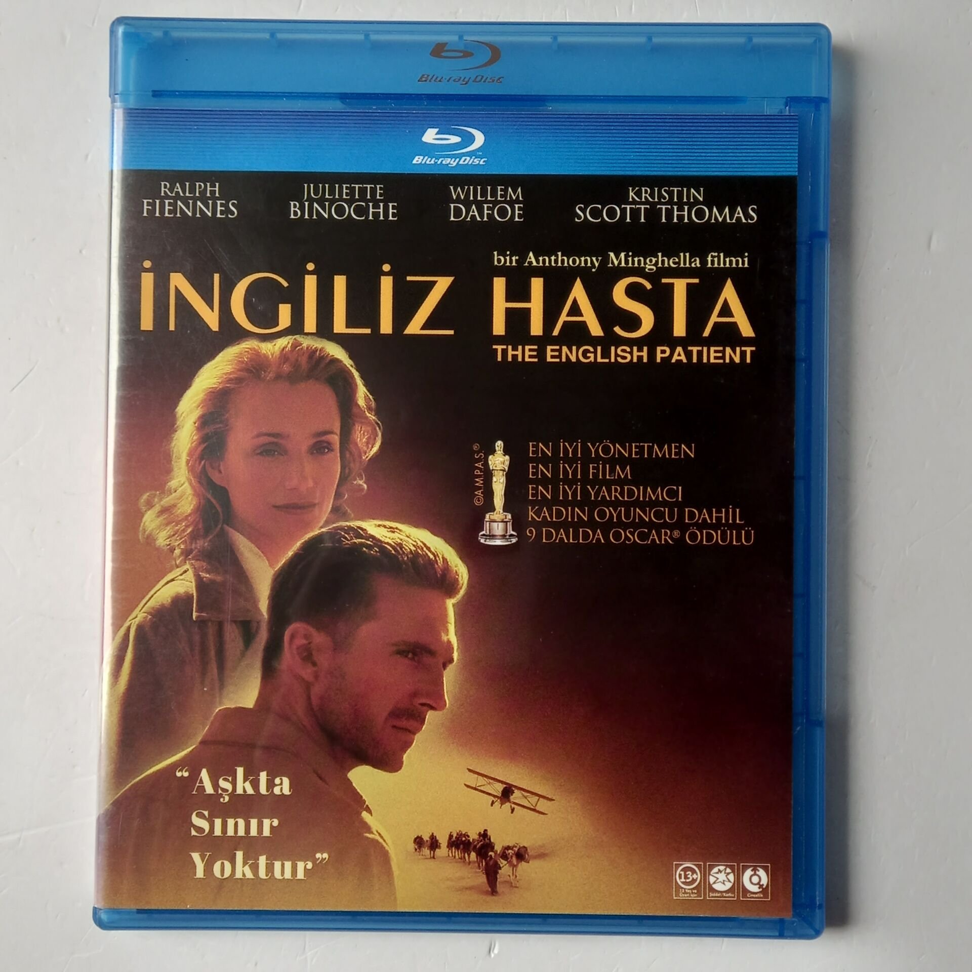 İNGİLİZ HASTA / THE ENGLISH PATIENT - RALPH FIENNES, JULIETTE BINOCHE, WILLEM DAFOE - BLU-RAY 2.EL