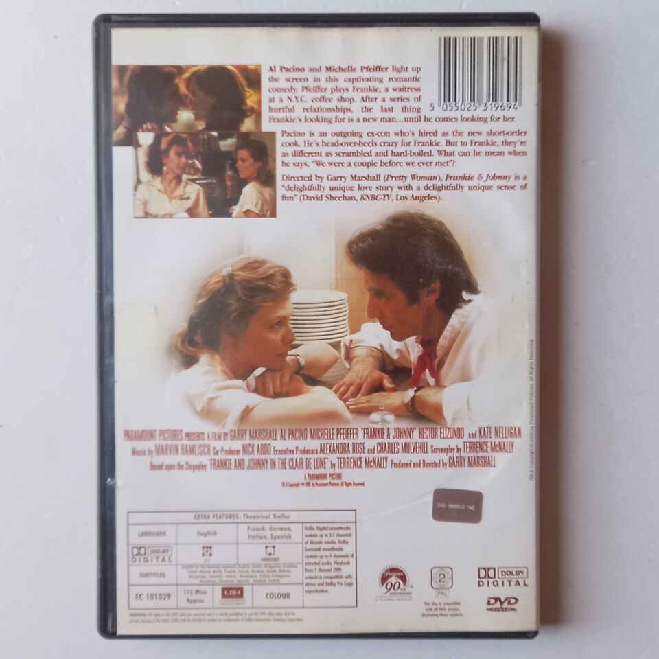 FRANKIE & JOHNNY - AL PACINO, MICHELLE PFEIFFER - DVD 2.EL