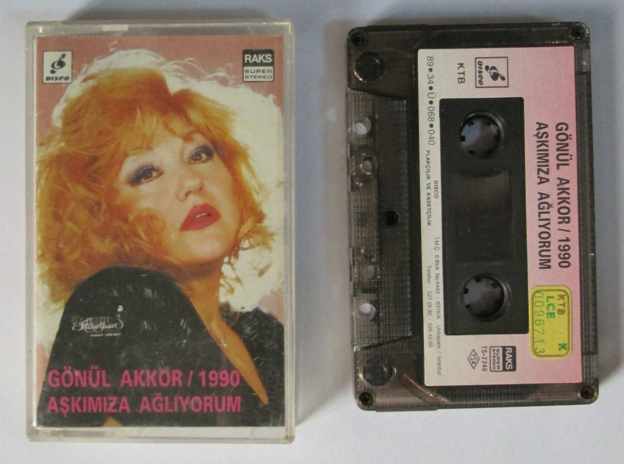 GÖNÜL AKKOR 1990 AŞKIMIZA AĞLIYORUM KASET 2.EL
