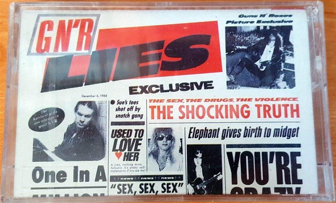 GUNS N' ROSES - GN'R LIES KASET SIFIR