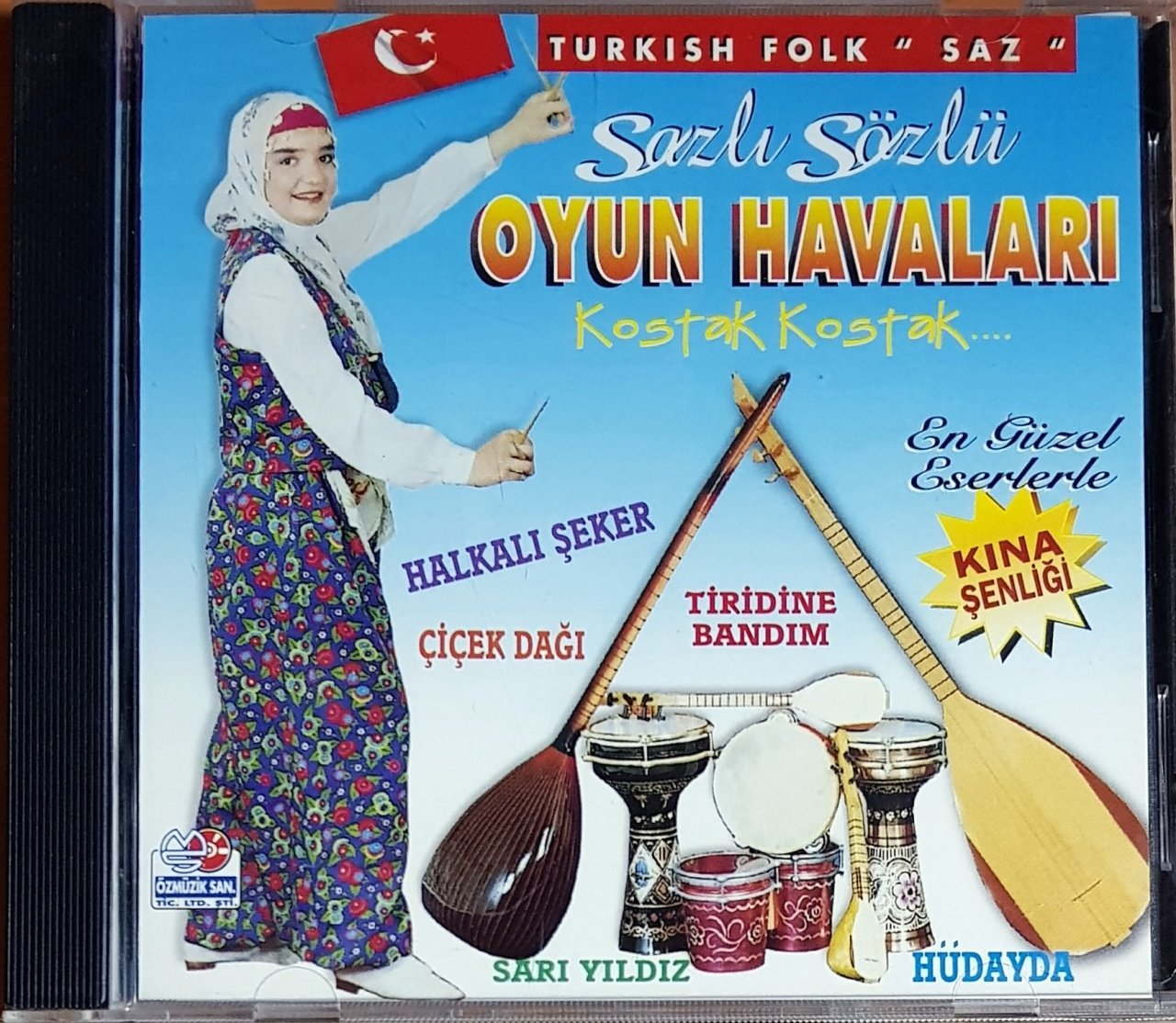 SAZLI SÖZLÜ OYUN HAVALARI / TURKISH FOLK ''SAZ'' / ÖZMÜZİKSAN CD 2.EL