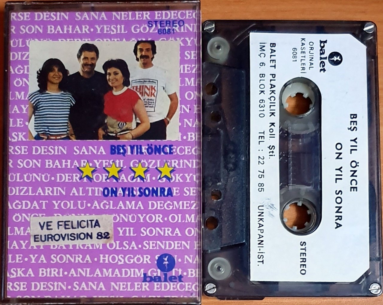 BEŞ YIL ÖNCE ON YIL SONRA - BEŞ YIL ÖNCE ON YIL SONRA KASET BALET 2.EL