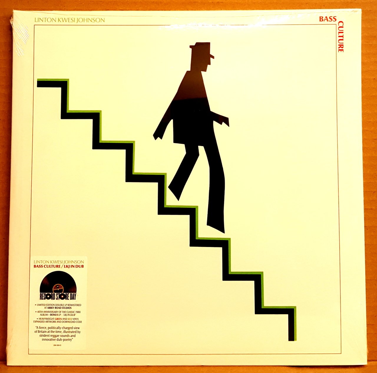 LINTON KWESI JOHNSON - BASS CULTURE (1980) - 2LP COLOURED 2020 EDITION SIFIR PLAK