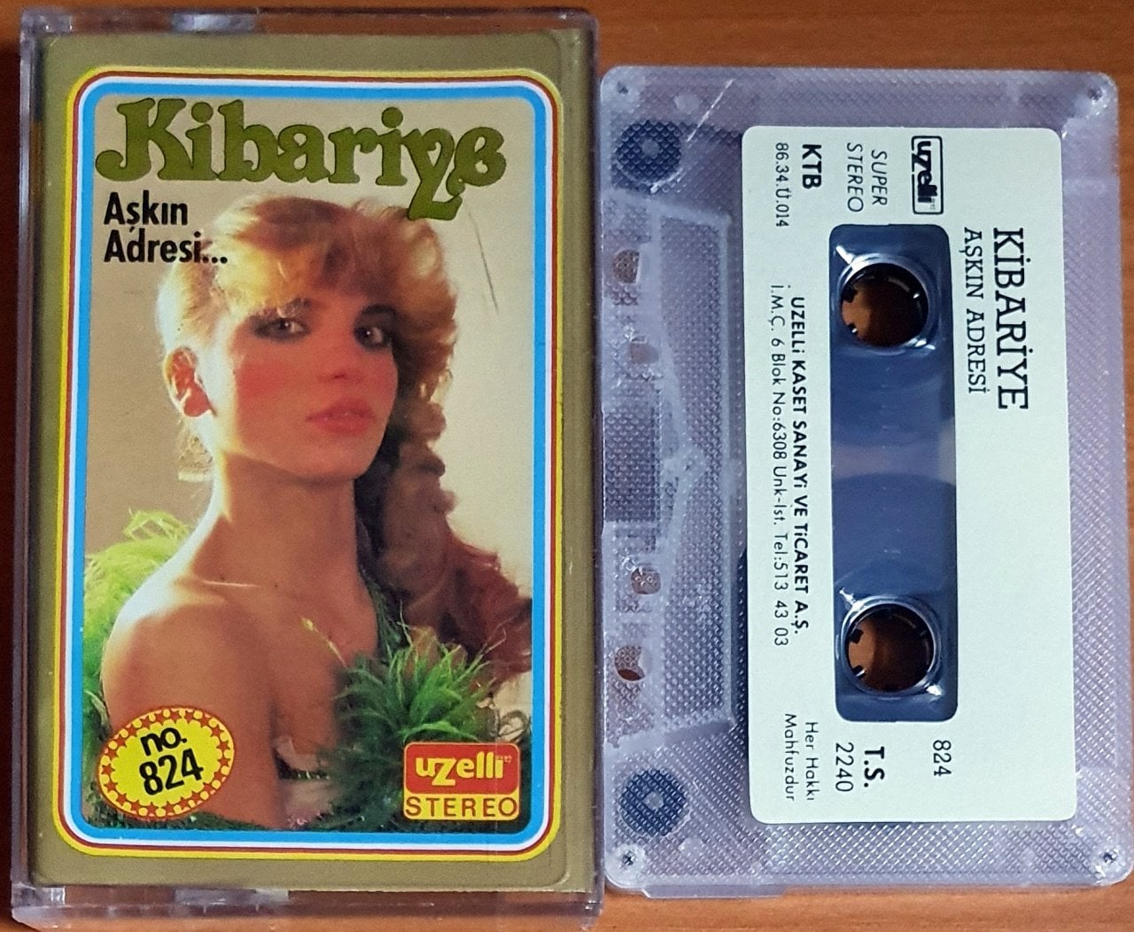 KİBARİYE - AŞKIN ADRESİ (1986) - KASET 2.EL