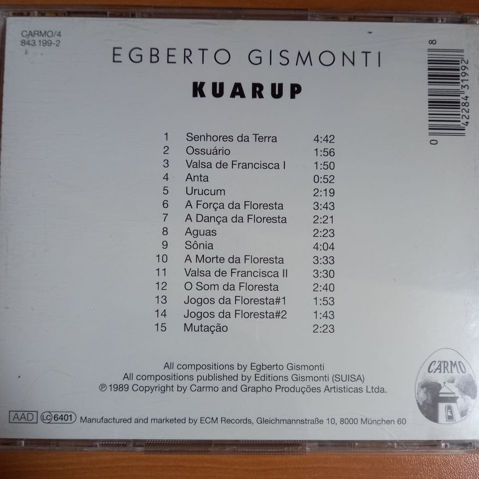 EGBERTO GISMONTI – KUARUP (1989) - CD 2.EL