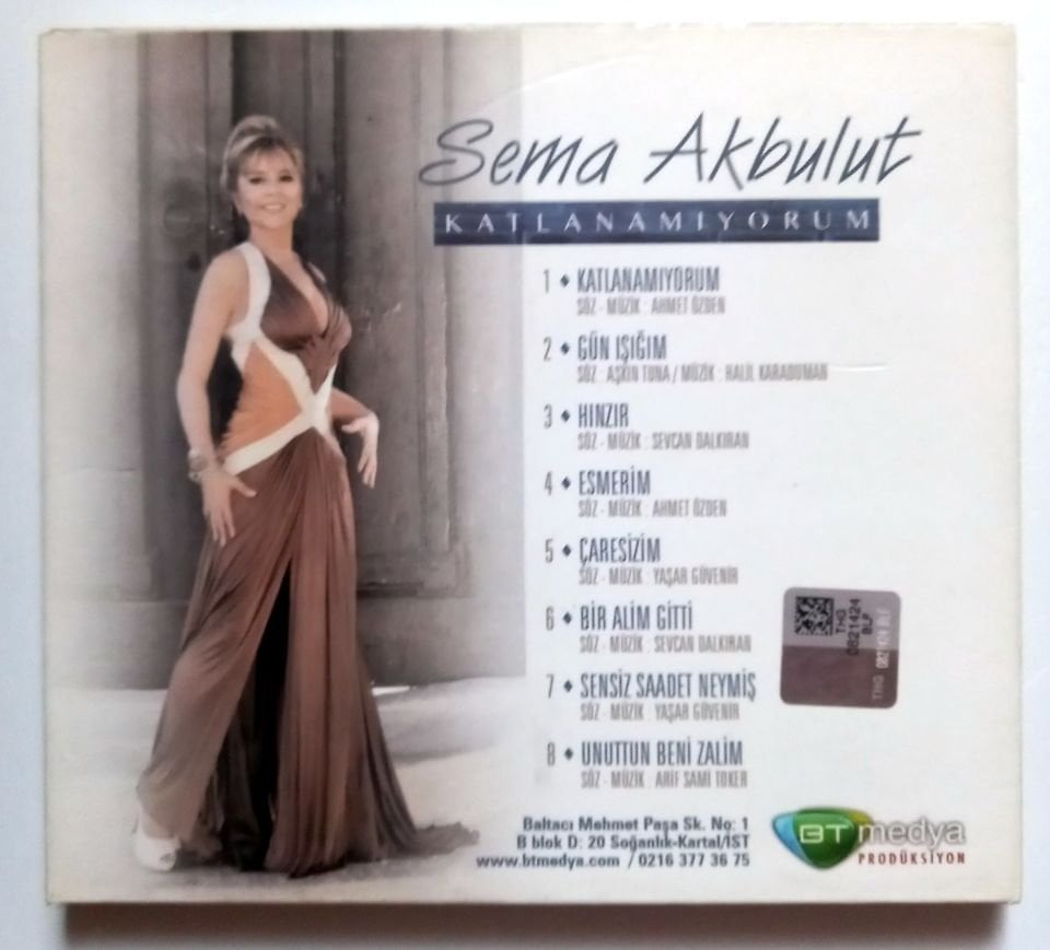 SEMA AKBULUT - KATLANAMIYORUM (2014) - CD 2.EL
