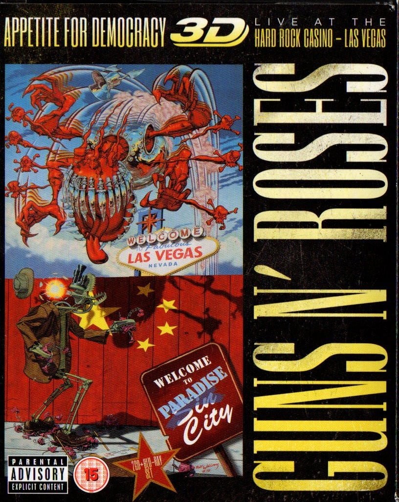 GUNS N' ROSES – APPETITE FOR DEMOCRACY 3D (2012) - 2xCD + 3D BLU-RAY BOX 2.EL