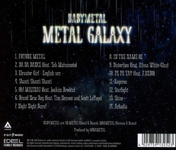 BABYMETAL – METAL GALAXY (2019) - CD JEWEL CASE AMBALAJINDA SIFIR