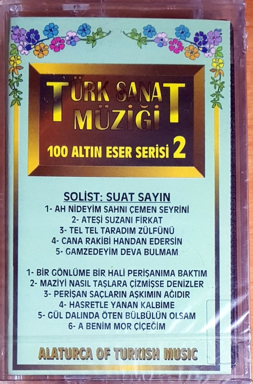 TÜRK SANAT MÜZİĞİ / 100 ALTIN ESER SERİSİ 2 / SOLİST SUAT AYDIN (1993) MÜZİK MARKET KASET SIFIR