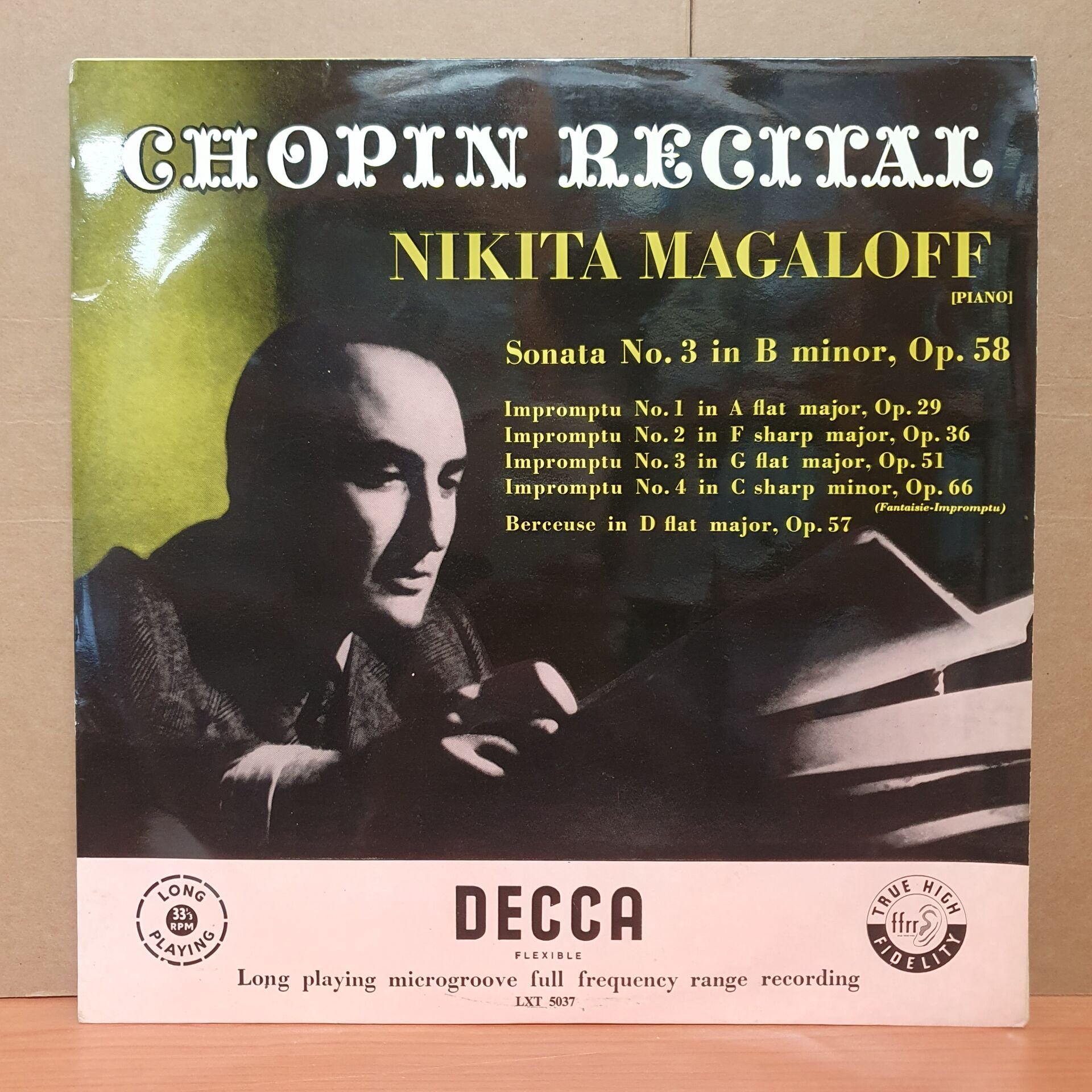 CHOPIN RECITAL / NIKITA MAGALOFF (1955) - LP 2.EL PLAK