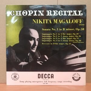 CHOPIN RECITAL / NIKITA MAGALOFF (1955) - LP 2.EL PLAK
