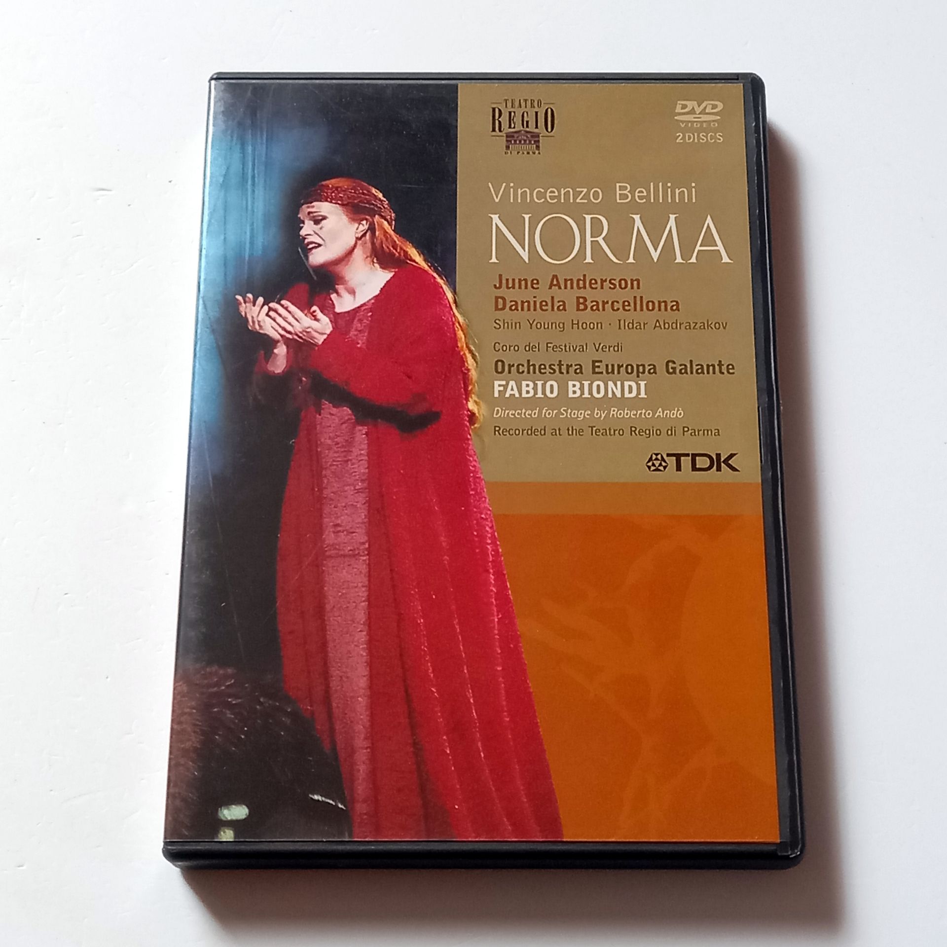 VINCENZO BELLINI - NORMA - JUNE ANDERSON, DANIELA BARCELLONA - ORCHESTRA EUROPA GALANTE, KOND.: ROBERTO ANDO - DVD 2 DİSK 2.EL