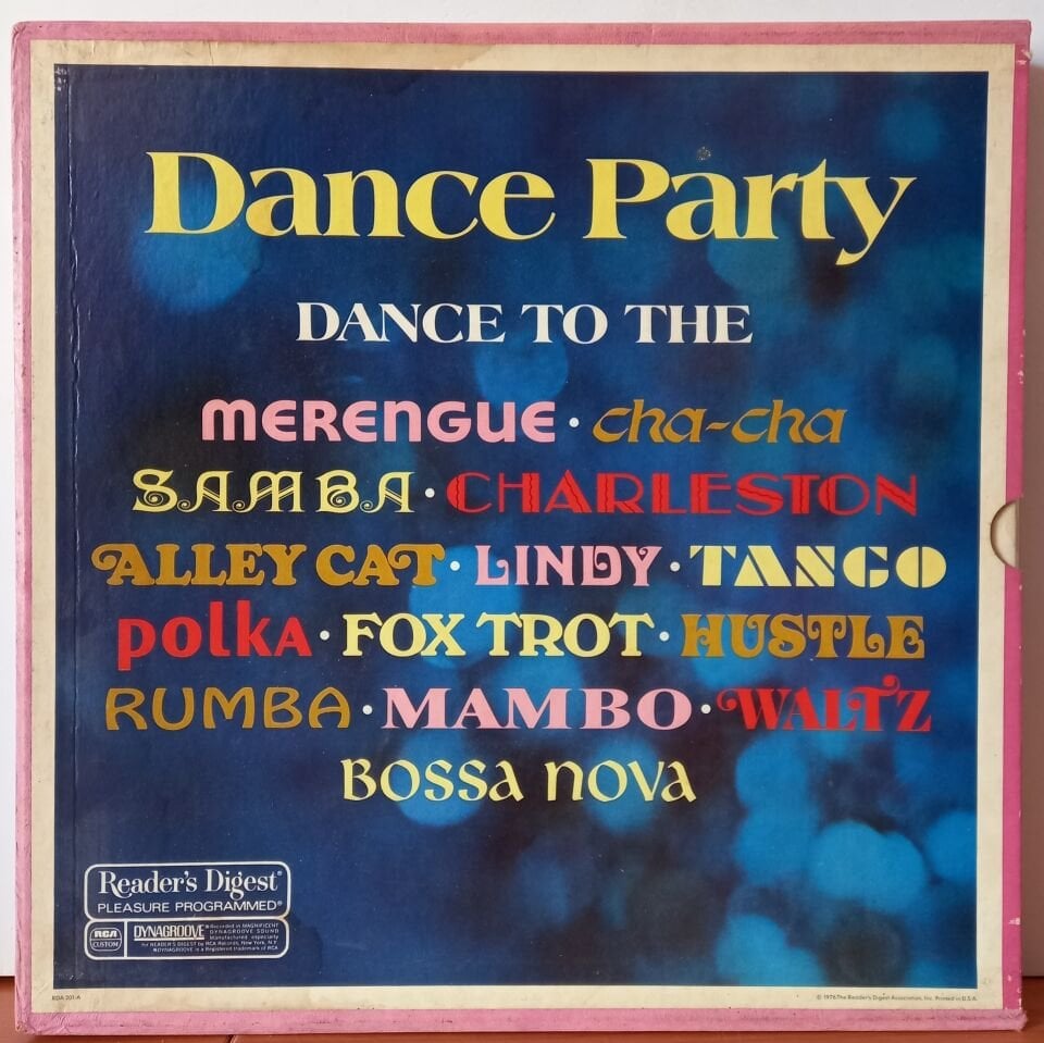 DANCE PARTY / DANCE TO THE MERENGUE, CHA-CHA, SAMBA, TANGO (1976) - 8LP 2.EL BOX SET PLAK