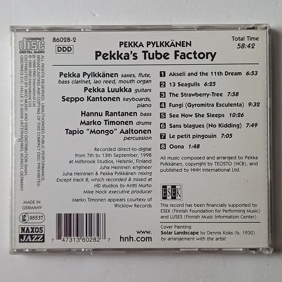 PEKKA PYLKKANEN – PEKKA'S TUBE FACTORY (1999)  - CD 2.EL